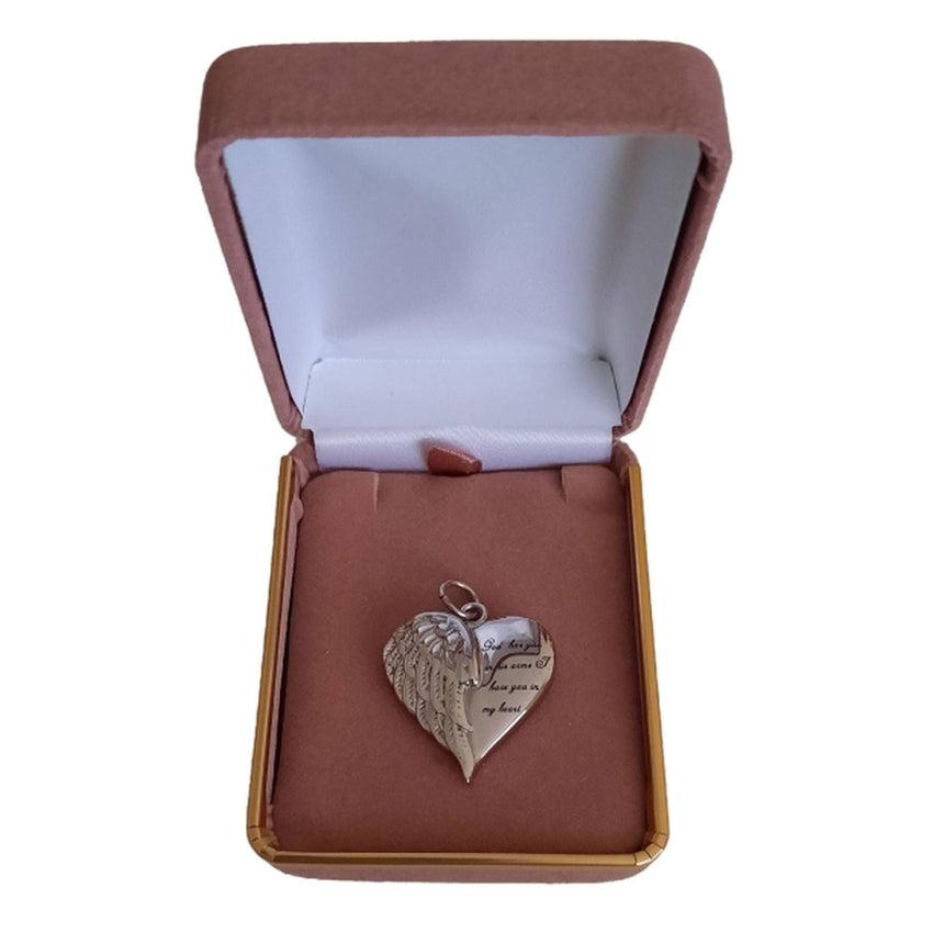 Angel Wing God Has You In His Arms Memorial Ashes Locket(2)