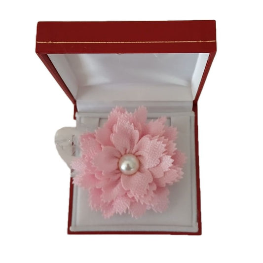 Artificial Pink Flower Bouquet Wrist Corsage
