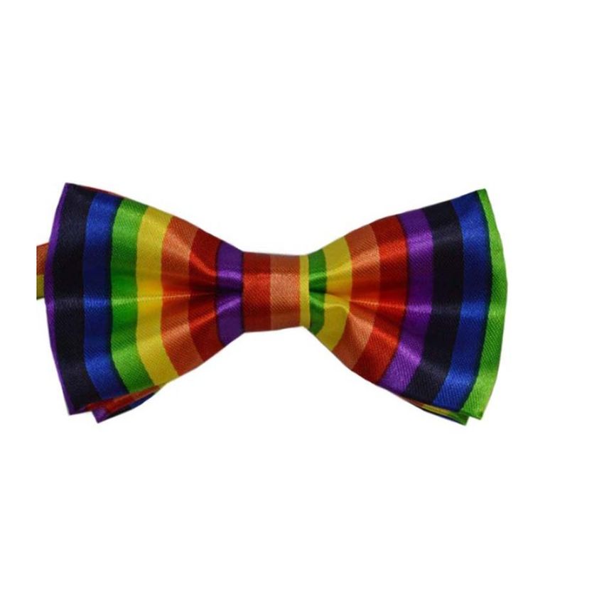 Baby And Young Boy Adjustable Rainbow Bow Tie