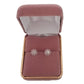 Baguette Flower Sterling Silver Stud Earrings(2)