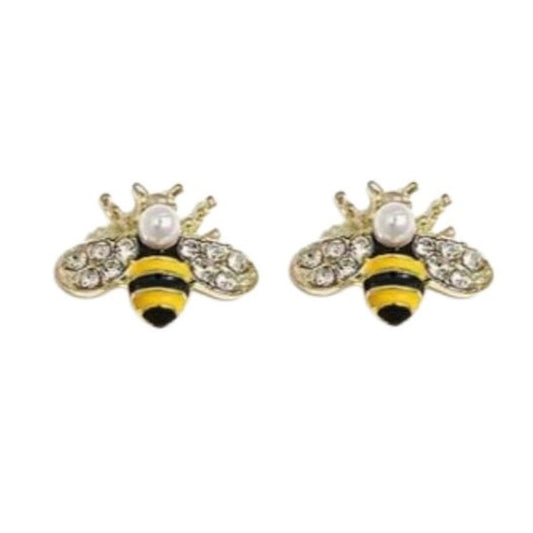 Bee Stud Childrens Clip On Earrings