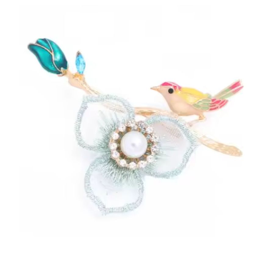 Bird With A Pearl Ladies Brooch