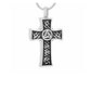 Black Celtic Cross Memorial Cremation Ashes Pendant