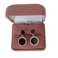 Black Centre Diamante Circle Clip On Earrings(2)