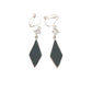 Black Fashion Triangle Clip On Earrings