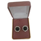 Black Round Diamante Clip On Earrings(2)