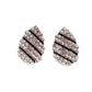 Black Sparkle Clip On Earrings