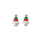 Bling Christmas Tree Clip On Earrings