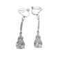 Bling Diamante And Silver Clip On Earrings