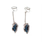 Blue Butterfly Clip On Earrings