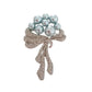 Blue Grey Pearl Bead Ladies Brooch