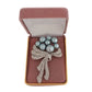 Blue Grey Pearl Bead Ladies Brooch(2)