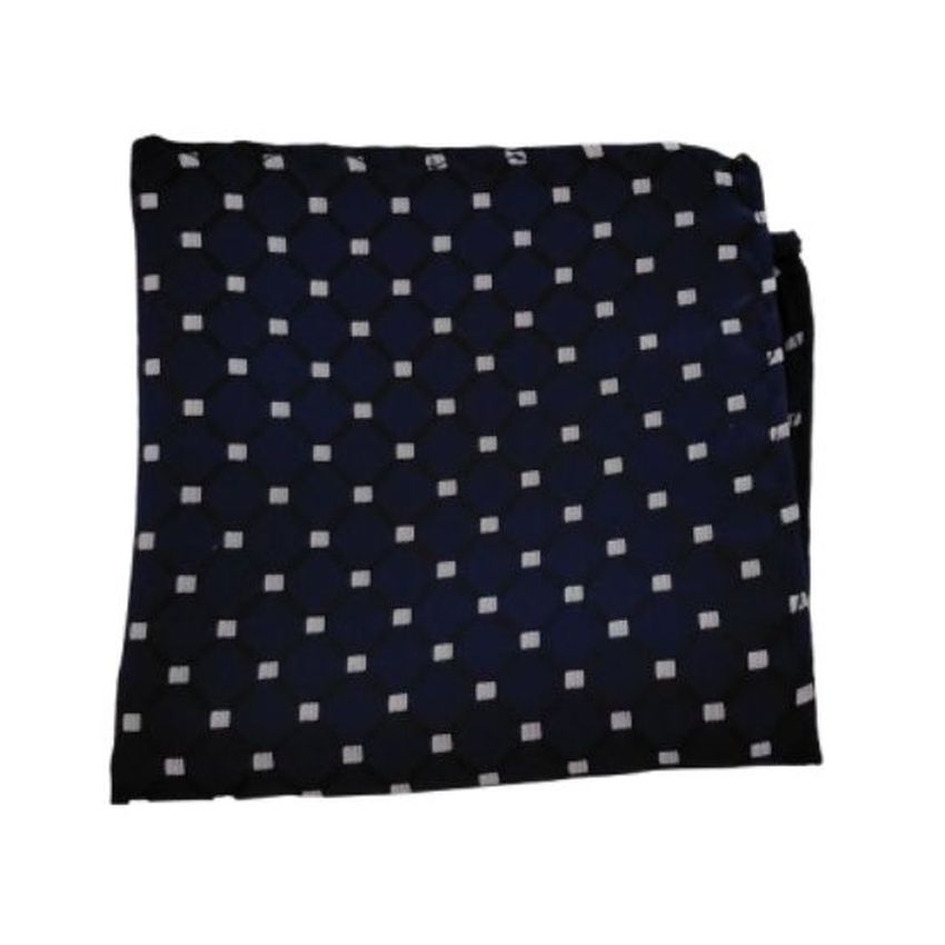 Blue Squares Pocket Square Hanky