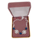 Blue Stone And Silver Flowers Silver Twist Ladies Bracelet(2)
