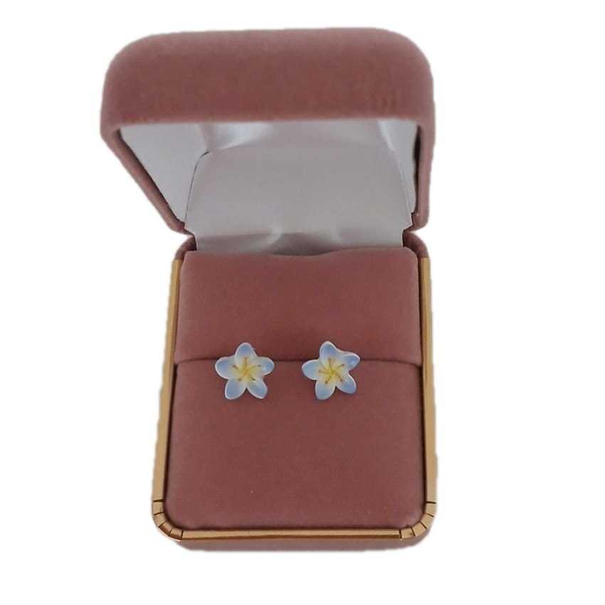 Acrylic Flower Silver Plated Earrings