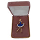 Blue And Crystal Dancer Brooch(2)