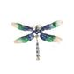 Blue And White Dragonfly Brooch