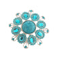 Blue Crystal Elegant Ladies Brooch