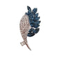 Blue Crystal Flower Brooch