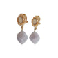 Blue Water Drop Clip On Earrings