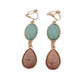 Boho Multi Colour Clip On Earrings