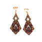 Boho Multi Colour Clip On Earrings