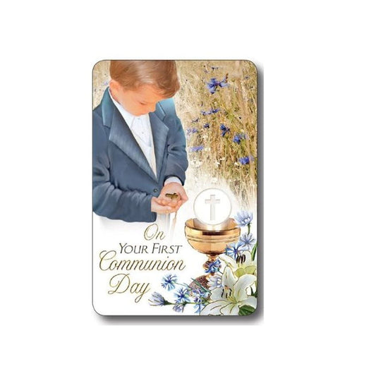 Boys First Holy Communion Prayer Card