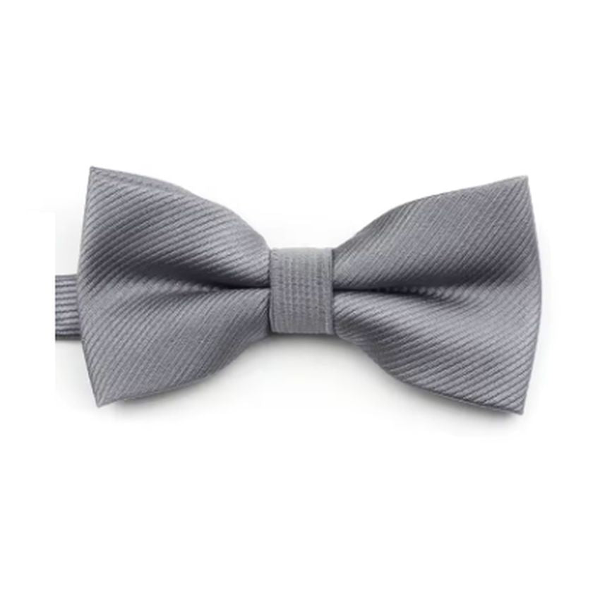 Boys Grey Patterned Dickie Bow Tie