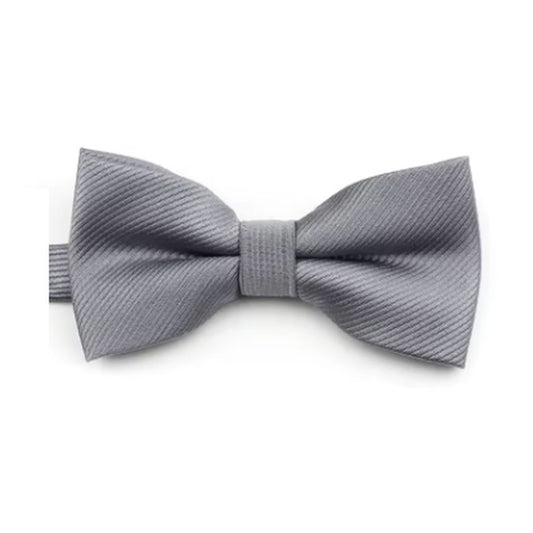 Boys Grey Patterned Dickie Bow Tie