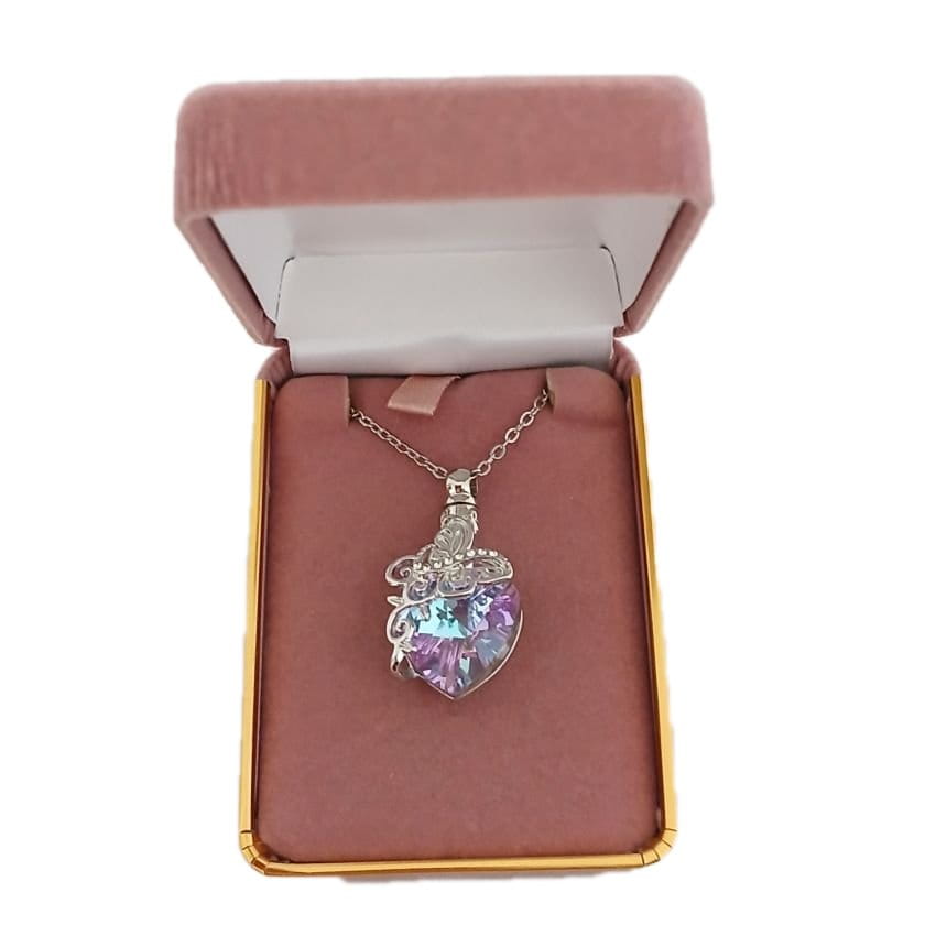 (2)Butterfly Cremation Ashes Locket