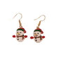 Carrot Nose Snowman Hook Earrings