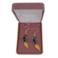 Cat And Broom Halloween Fashion Earrings(2)