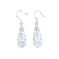 Celtic Scroll Silver Dangly Earrings