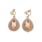 Champagne Gold Clip On Earrings