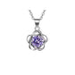 Childrens Small Sterling Silver Flower Pendant