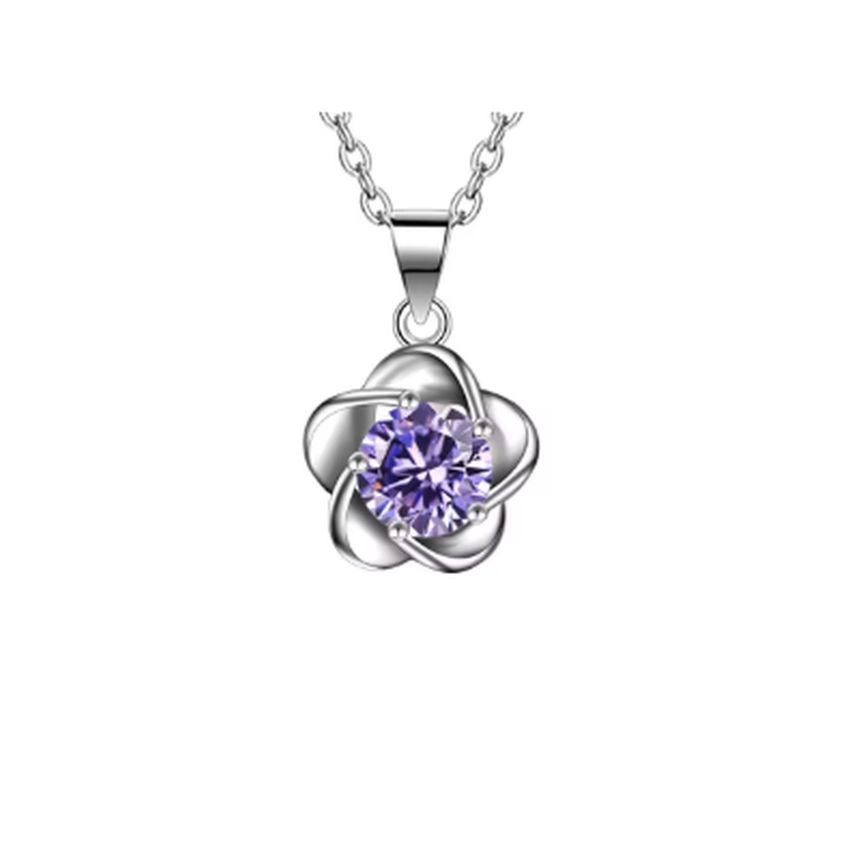 Childrens Small Sterling Silver Flower Pendant