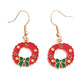 Christmas Wreath Hook Earrings