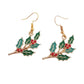 Christmas Holly Dangly Earrings