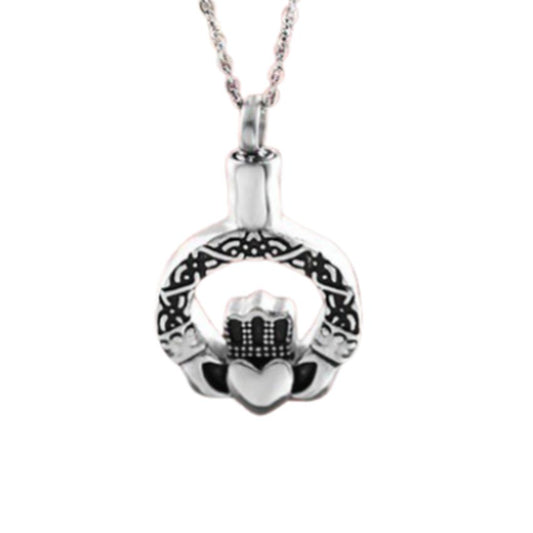 Claddagh Memorial Cremation Ashes Pendant