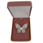 Clear Butterfly Brooch Set With Diamante Stones(2)