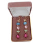 Colourful Crystal Drop Clip On Earrings(2)