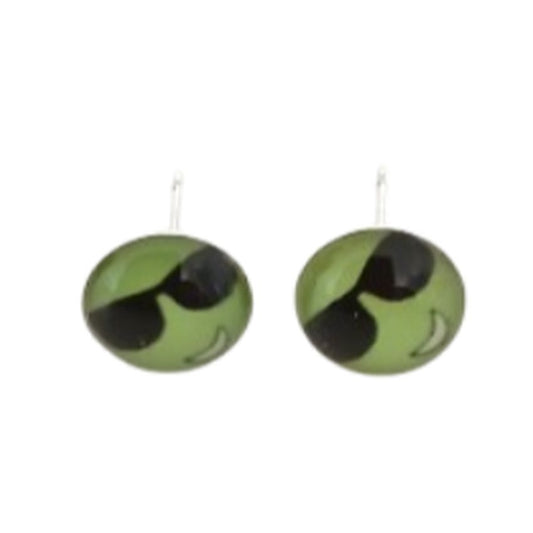 Cool Dude Sunglasses Sterling Silver Stud Earrings