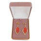 Cotton Strand Orange Clip On Earrings(2)