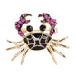 Violin Brooch With Diamante Stones