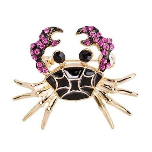 Violin Brooch With Diamante Stones