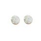 Cream Crystal Communion Clip On Earrings
