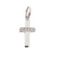 Cross Pendant With A Cubic Zirconia Centre Line