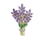 Crystal Heather Flower Brooch