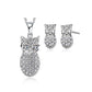 Crystal Matching Owl Jewellery Set