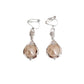 Crystal Pearl Drop Clip On Earrings